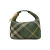 Peg Monogram Reißverschluss-Vorderseite Karomuster Nylon Reise-Tote Mini Damen Efeu-Grün