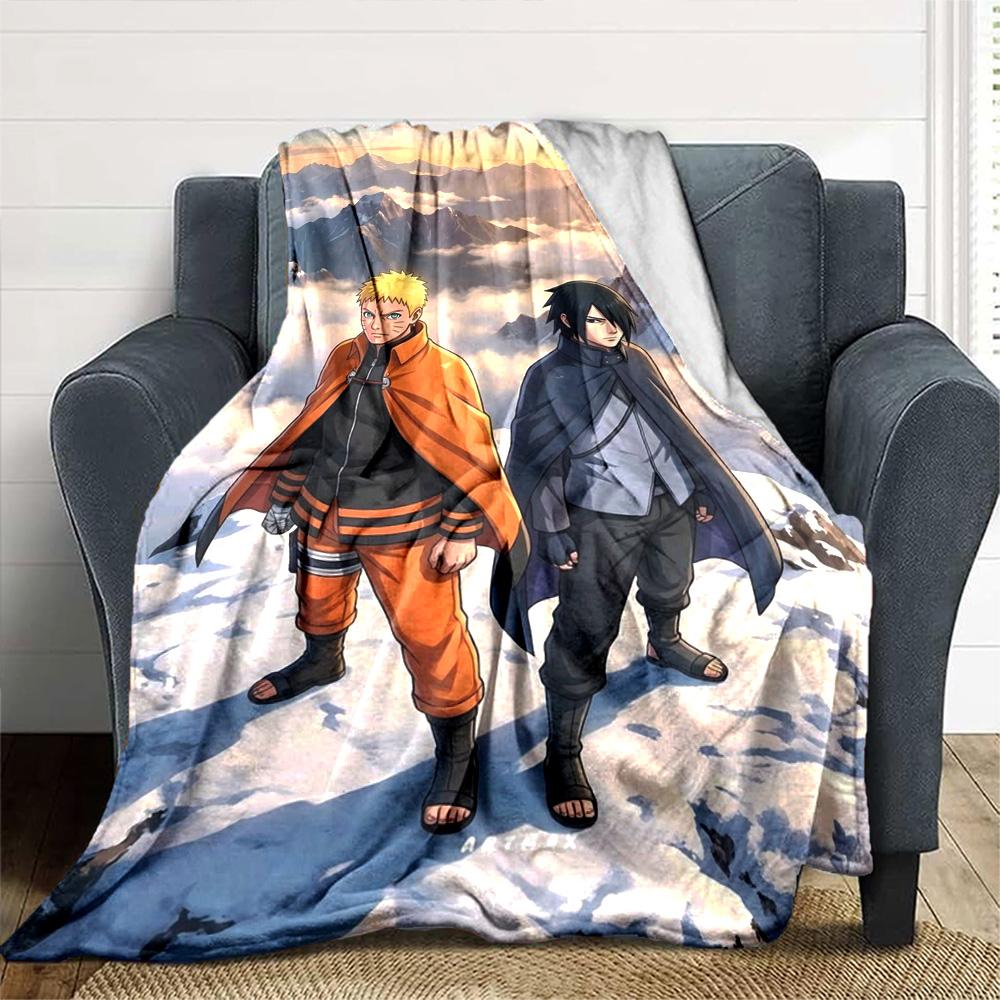Naruto Blanket Soft Warm Cozy Suitable for Couch Chair Office for All Occasions Playful Design Suitable for Gifting Relatives and Friends