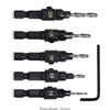 3XUF Multi Purpose 5 Piece Drill Bit Shank Design for Smooth Boring and Clean Edges Chamfering In Carpentry Work