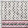 Soimoi Japanischer Krepp-Satinstoff, gestreift, Blätter und Blumen, bedruckt, Meterware, 107 cm