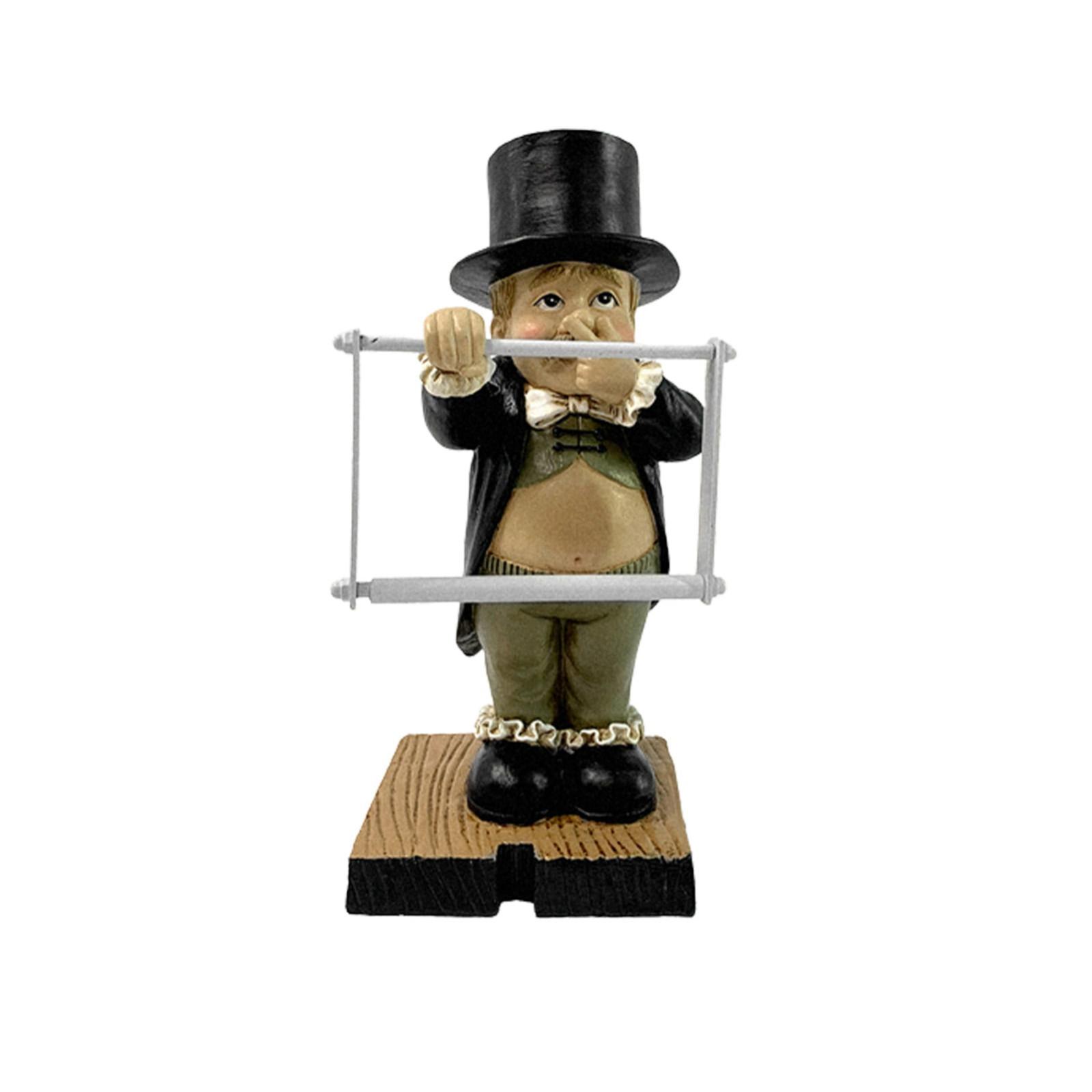 

Держатель для туалетной бумаги для ванных комнат — новинка, декоративные держатели для салфеток в форме статуи из смолы, удерживают рулонную бумагу диаметром до 11 см, подарок на новоселье One Size чёрный