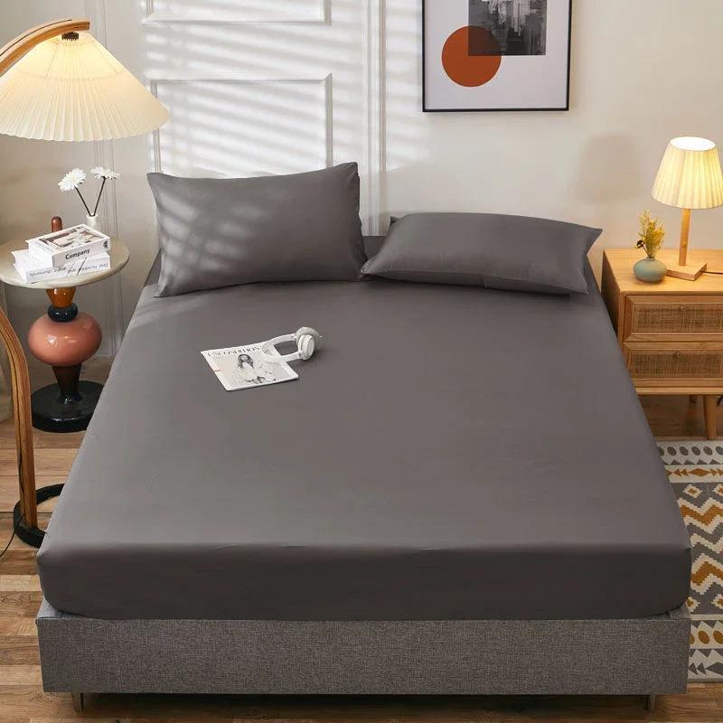 Fitted Sheet with Elastic Bands Non Slip Adjustable Mattress Covers for Single Double King Queen Bed,90/120/150/180cm