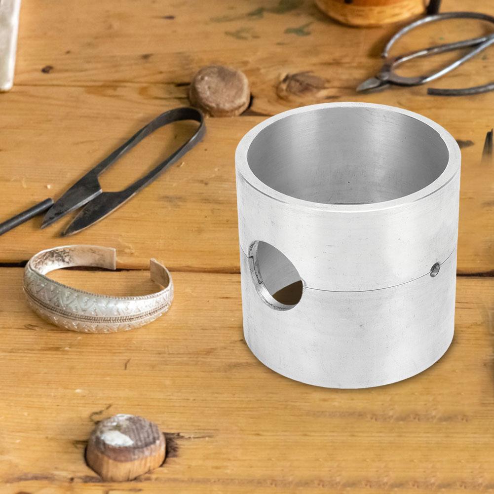 Jewelry Melting Casting Tool Cylindrical Jewelry Casting Pot Aluminum Alloy DIY Metal Jewelry Casting Mold for Jewelry Making