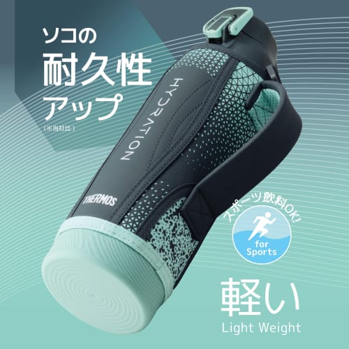 Thermos Water Bottle Vacuum Insulated Sports Bottle 1L Navy Mint Cold Storage Only FHT-1002F NVMT