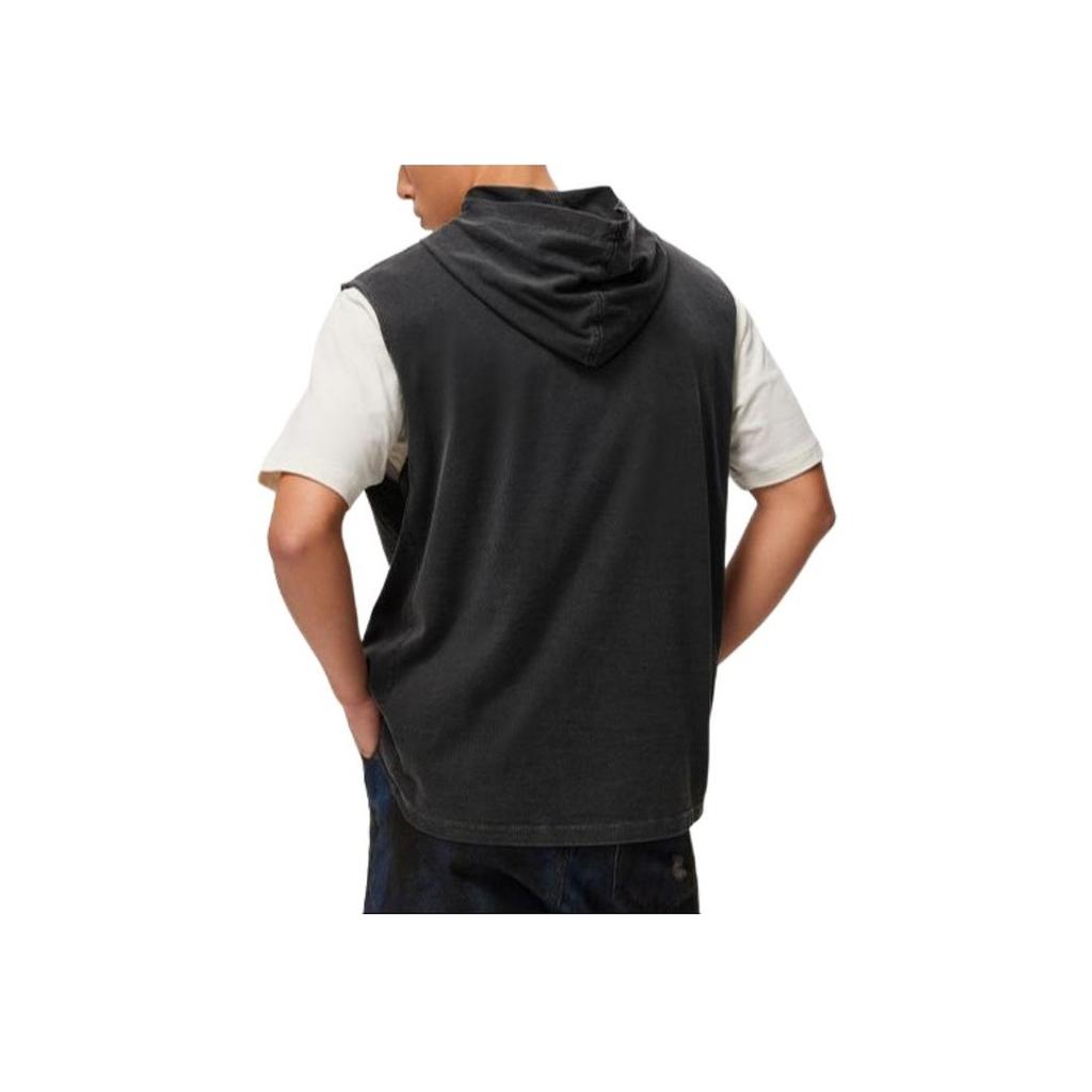 LiNing Knitted Loose Comfortable Sports Vest Men Tops Black AVSU437-1