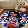 Dark Rhea wrestler Fashion Round Rug for Livingroom,Bedroom, Palyroom, Chair Rug, Area rug, Circle Carpet, Large Size Fan Christmas gift