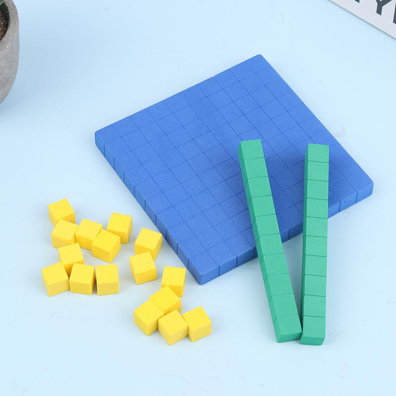 New 130Pcs Base Ten Blocks For Math Place Value Blocks Base 10 Math Manipulatives Number Concepts Math Cubes For Kids Counting B