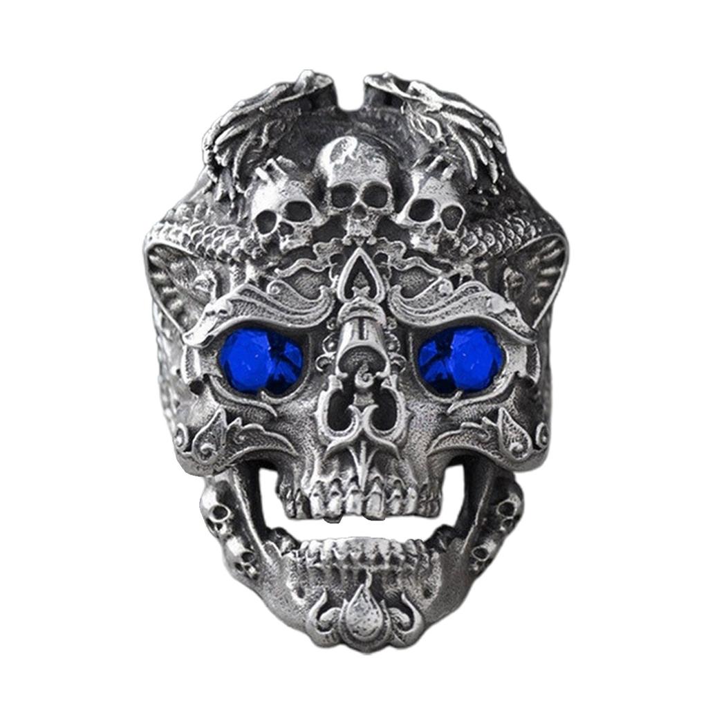 Skull Opening Rings Finger Rings Skull Adjustable Rings Eye Catching Open Rings
