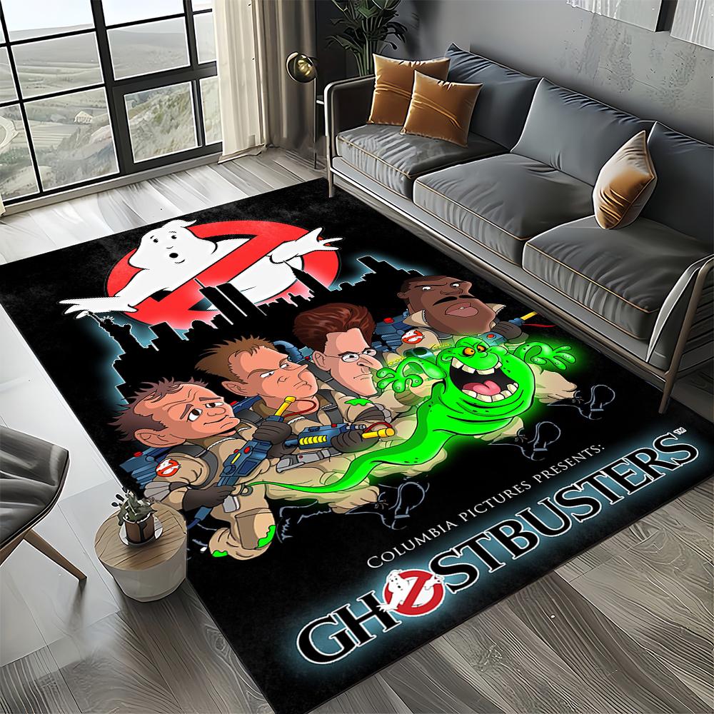 3D G-Ghostbusters 27 Style New Horror Movie Cartoon Carpet Rug for Living Room Bedroom Home Sofa Decoration,Non-slip Floor Mat