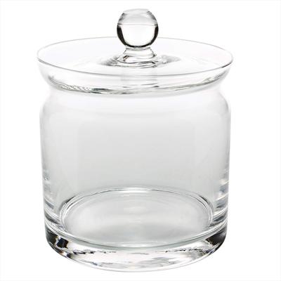 Potpurri-kruka Mossa Terrariumbehållare Saltburk Sockerskål Glasflaska med lock Förvaringsbehållare Burk M Diameter 10 x Höjd 11cm Transparent