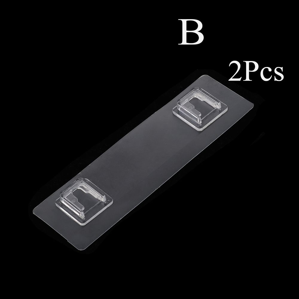 Kitchen Holder Transparent Seamless Adhesive Hook Fix Bathroom Shelf Traceless Hooks Wall Rack