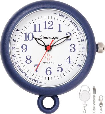 [Little Magic] [Cute and Professional] [Official] [Self-Replaceable Battery] [Japanese Movement] Nurse Watch Pocket Watch Colore 30 (NAS30-DNV Dark Na