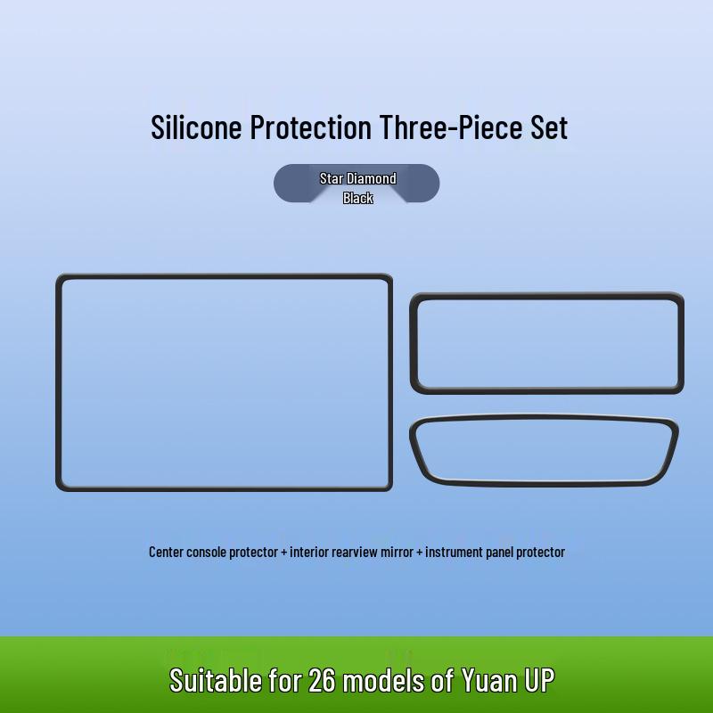 Silicone Screen Protector for BYD Yuan UP Navigation Frame, Anti-Collision Guard