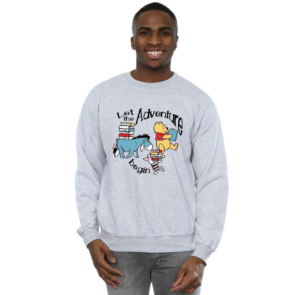 Winnie the Pooh Mens Let The Adventure Begin Sweatshirt
