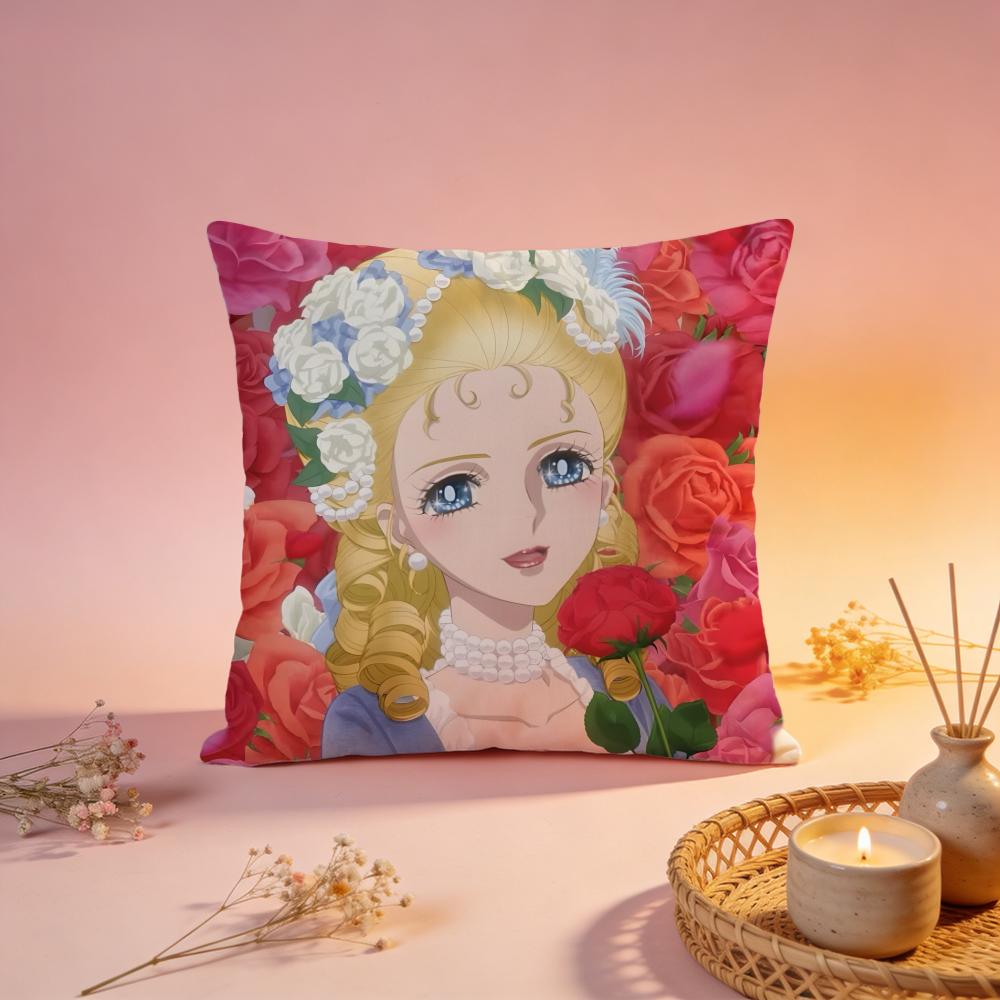 Popular TThe Rose of Versaillesed Cushion Cover Comfortable Durable Pillow Cover MultiScene for Home Office Car Sofa