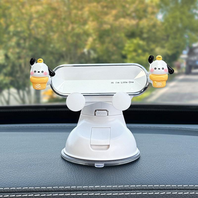Universal Cartoon Shockproof Car Phone Holder with Suction Cup for Navigation