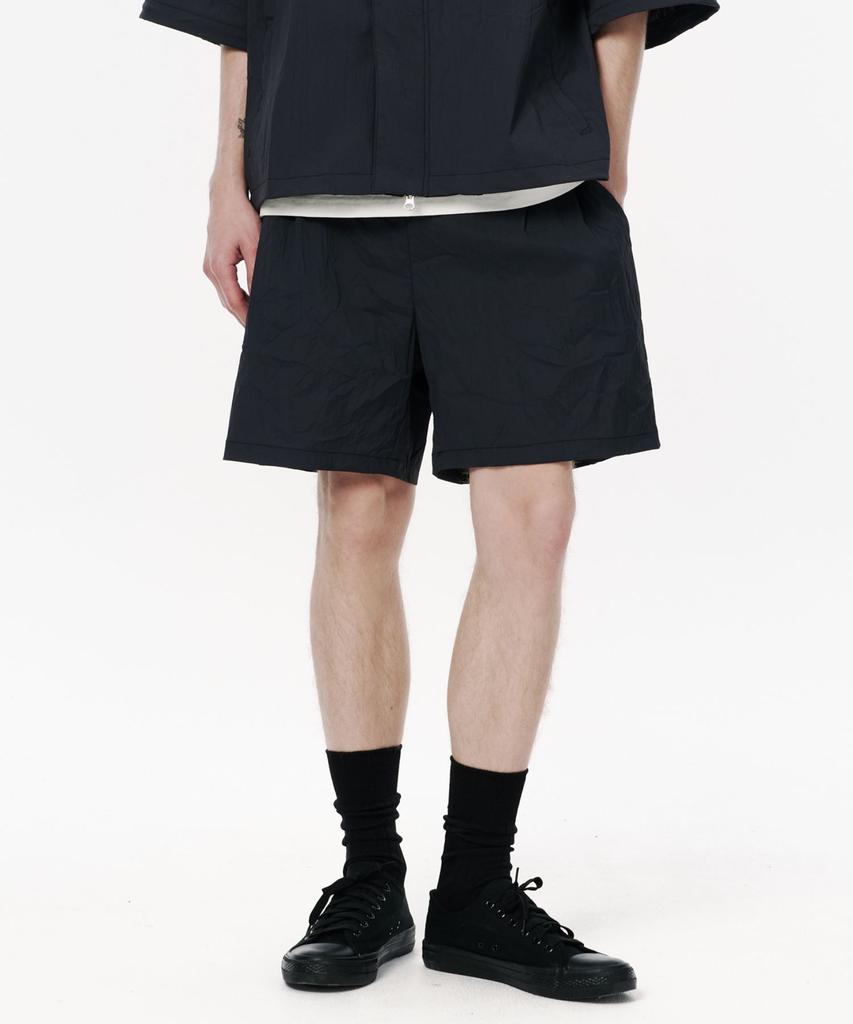 Kodeumopeu Utility Air Crease Banding Shorts Dark Grey