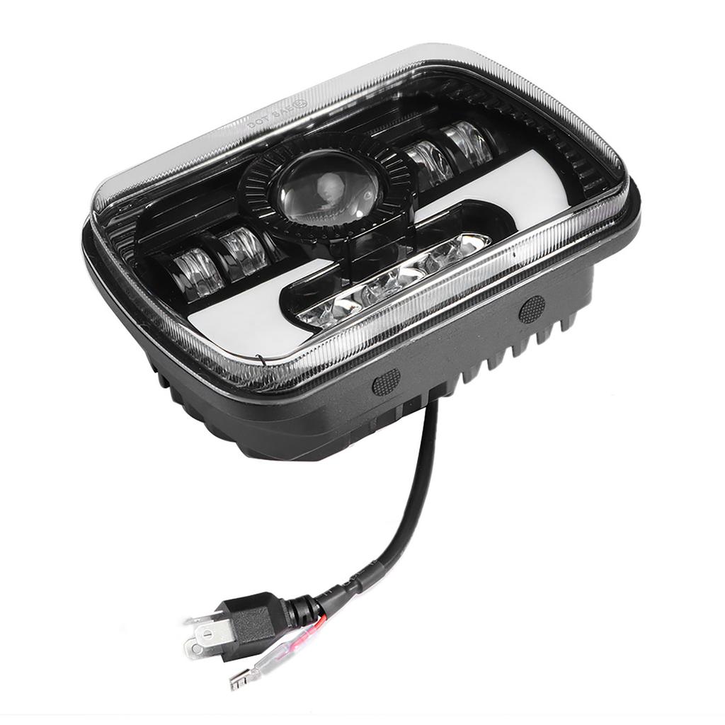 5x7in Car Headlight 90W LED Square Light High/Low Beam Headlamp Waterproof Car Headlight Waterproof Light LED Headlight