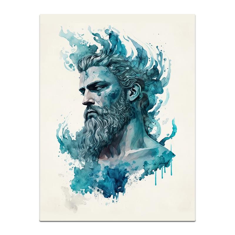 Абстрактная статуэтка-фигура, картина на холсте, настенное искусство, акварельные плакаты, печать для гостиной, домашний декор, без рамы 20x30cm