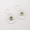 Grüner Amethyst Edelstein 925 Sterlingsilber Schmuck Handgefertigte Ohrringe 1,60" EE-5-43