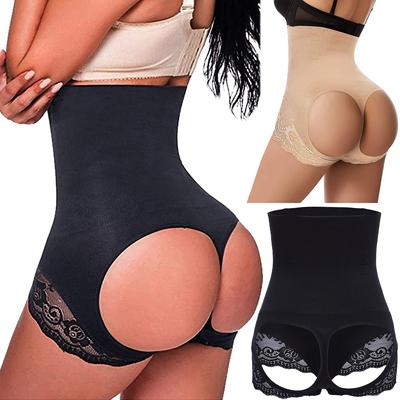 Women's Butt Lifter Shapewear Seamless Tummy Control High Waist Panties BoyShort Underwear Booty Lifter Bigger Butt Shaper for Women