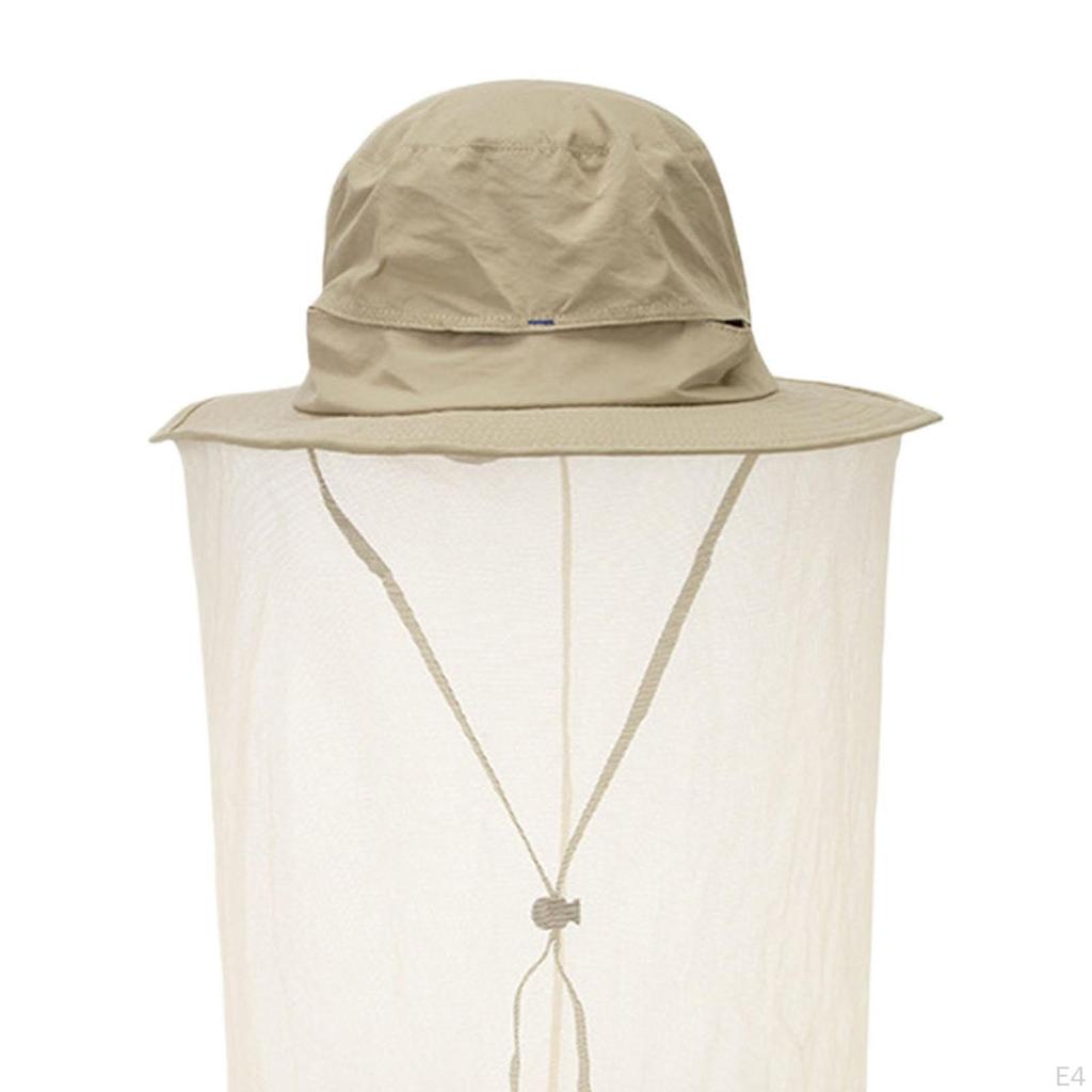 Imkerkappe Hut mit Netz Verstellbar Schützend Fischernetz Sonne für Outdoor