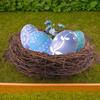 10-15Cm Easter Artificial Bird Nest Easter Eggs Natural Rattan Nest Eggs Storage Easter Decoration Kids DIY Craft Supplies