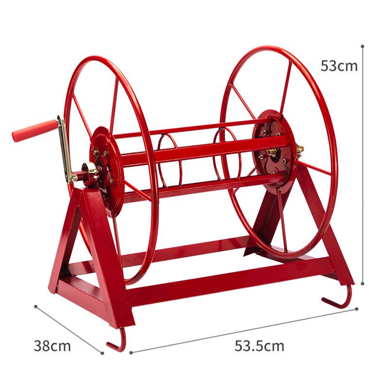 Thickened Hand-Crank Rubber Soft Hose Reel with Storage Rack for Agricultural Sprayer and Water Hose Default