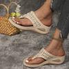 Fashion Flower Soft Flip Flops Women Clip Toe Non-Slip Platform Slippers Woman Summer Lightweight Thcik Bottom Beach Shoes