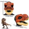 3D Dinosaurier Maske Lebensecht Raptor Dino Beweglicher Kiefer Dinosaurier Maske Hohe Qualität PVC Kopfbedeckung Halloween Kinder Spielzeug Karneval Geschenk