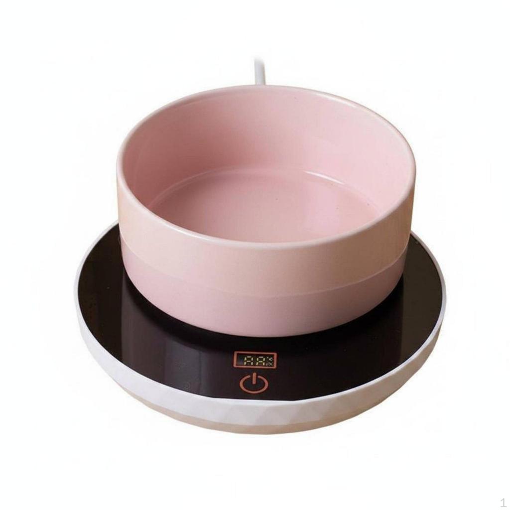 Thermostatic Pet Water Bowl Constant Temperature Ceramic Heated for Dogs, Cats,