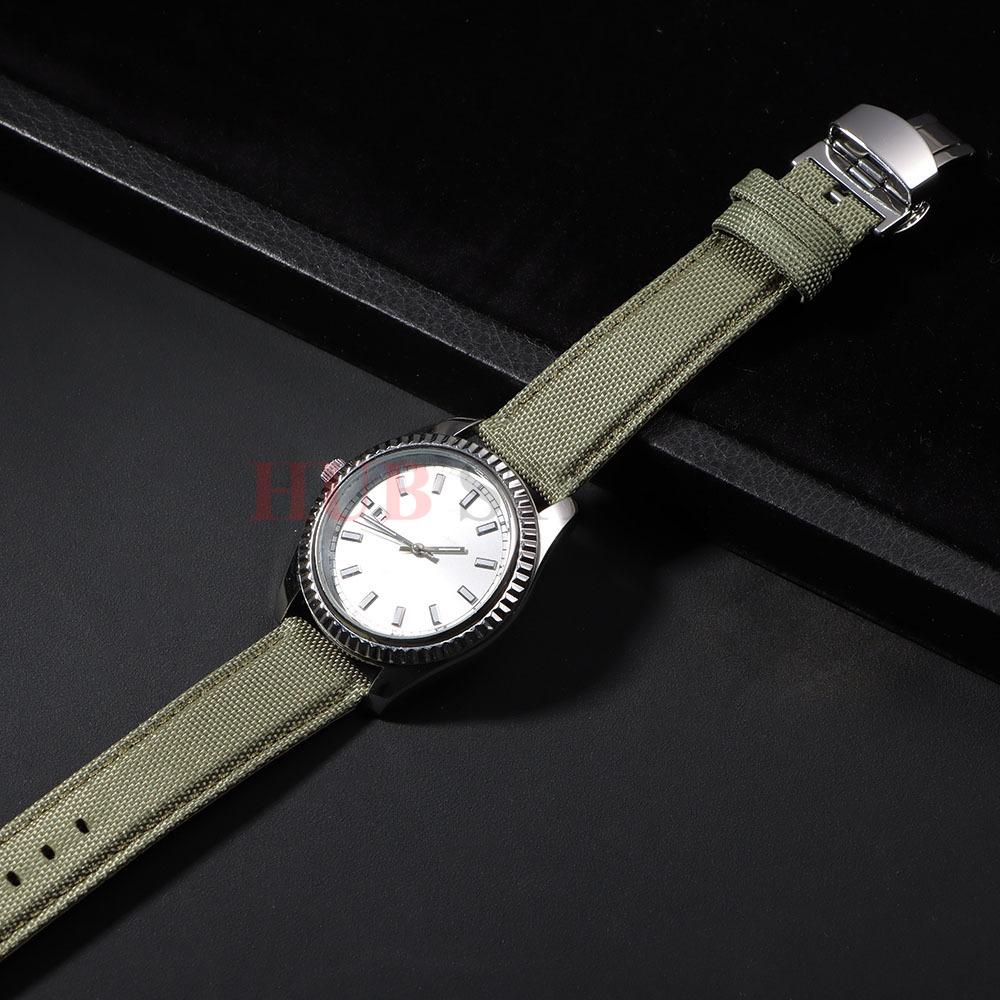 Cinturino Orologio in Tela di Nylon a Rilascio Rapido 20mm 22mm Fibbia a Farfalla per Orologi Omega Seiko Cinturino Orologio Accessori