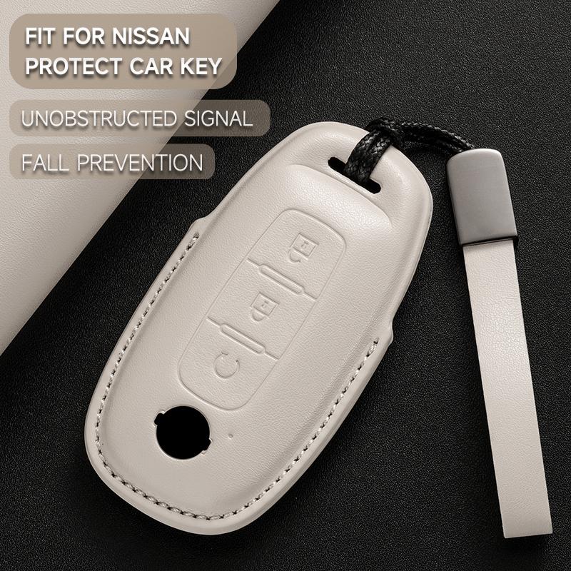 Custodia Cover Guscio Protettivo Portachiavi in Pelle per Chiave Auto per Nissan X-Trail T33 Qashqai J12 Altima Teana Maxima Quest Patrol Ariya
