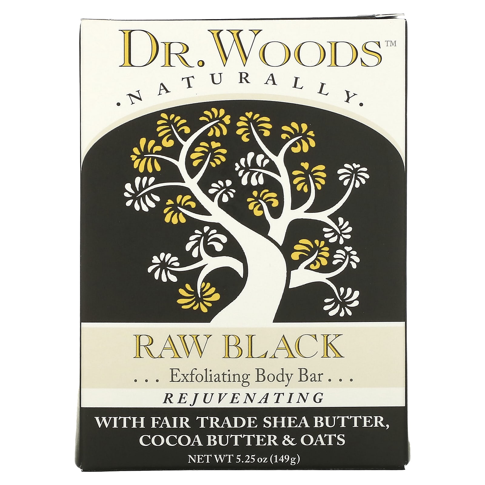 

Dr. Woods, Body Bar, Raw Black, 149G(5.25Oz)