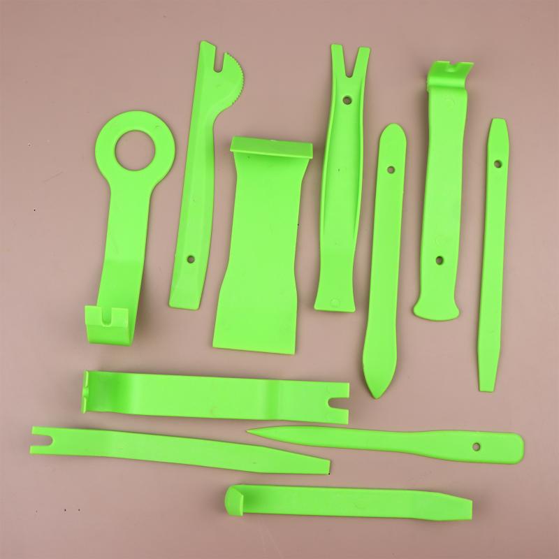 Ensemble d'outils de retrait de garnitures 11/19 pièces Pince à clips Pince pour enlever la sellerie Nylon Ensemble de retrait de panneaux de voiture avec sac de rangement portable