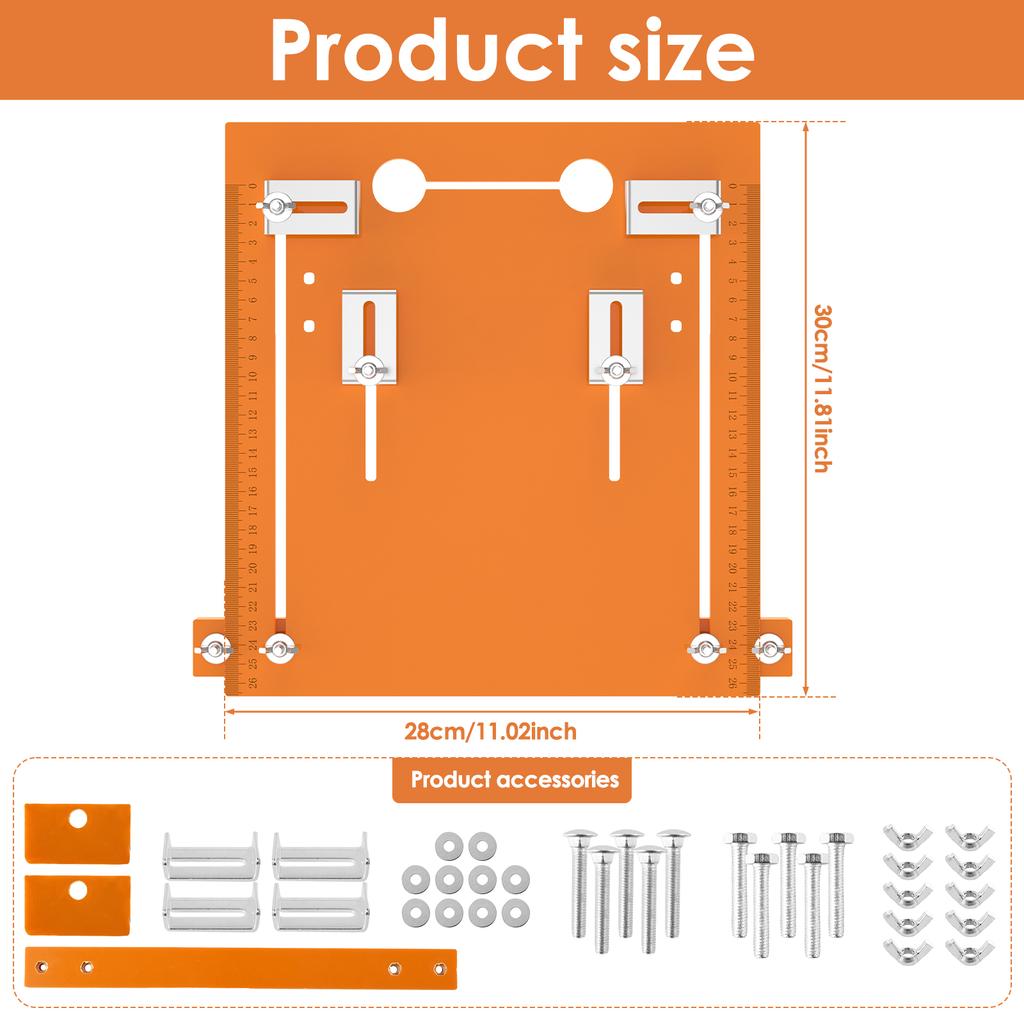 Circular Saw Guide Rail Bottom Plate 11.02×7.87/ 11.02×11.81in Bakelite Guide Plate Saw Base Woodworking Bench Accessories