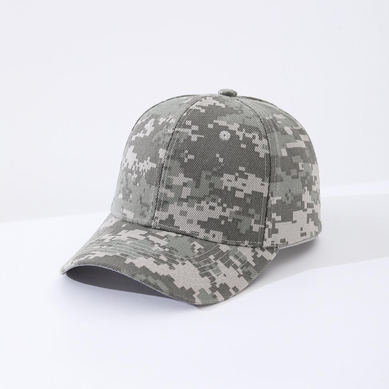 

Cross-Border Fashion Military Style Camouflage Baseball Hat, Adjustable Brim Sunshade Cap, Suitable for Jungle Trekking One Size
