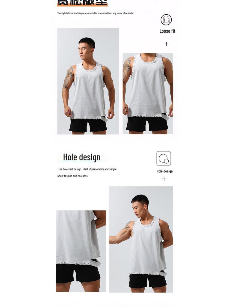Men's Quick-Drying Stretch Basketball Vest for Summer Fitness & Outdoor Running