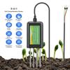 Soil Sensor 8-in One RS485 EC PH Moisture Temperature Salinity for Meter for Smart Farm Long-Term Monitoring