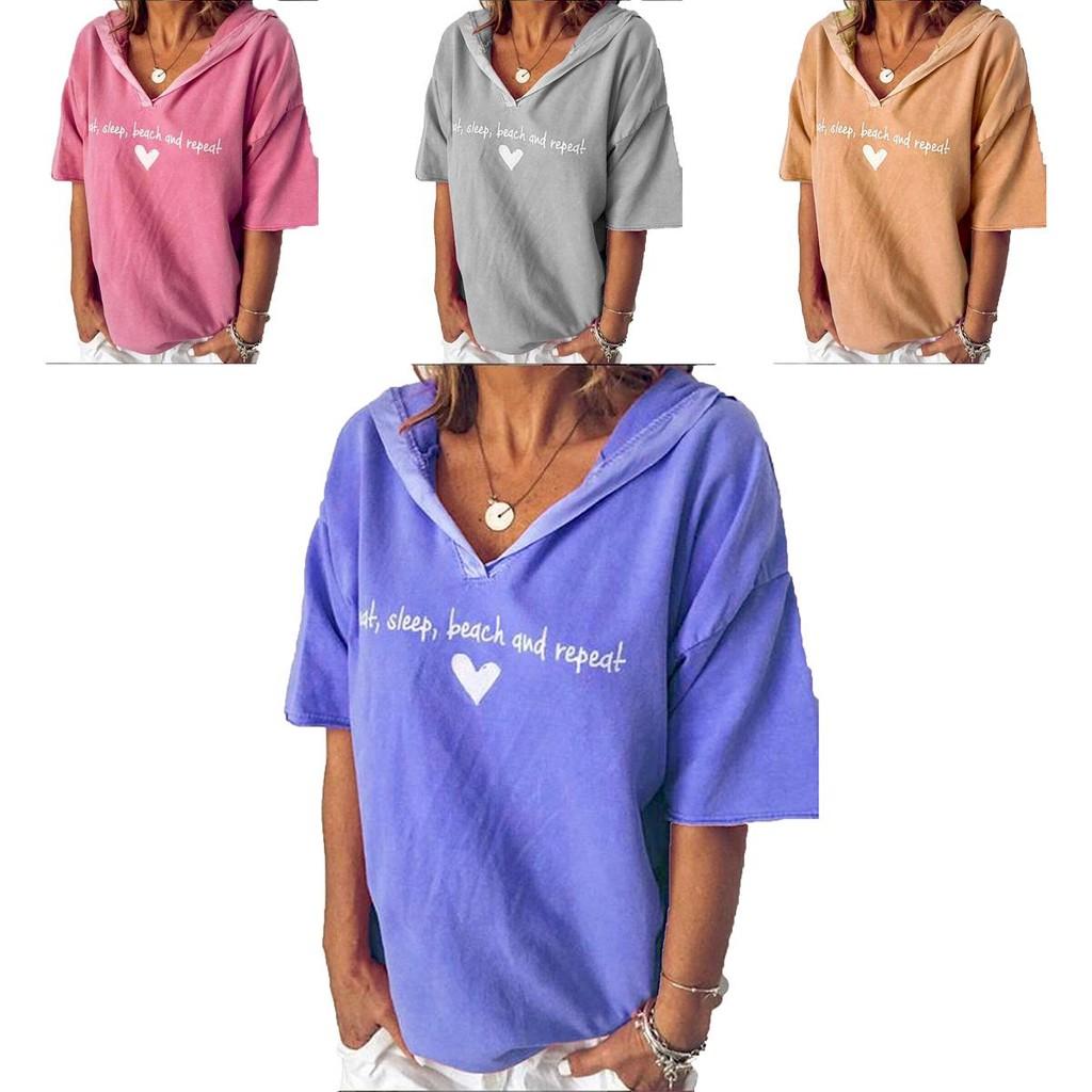 Fashionable Women's V-neck Short Sleeve Blouse With Beautiful Print Design For Summer