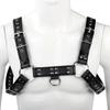 Adjustable Gay Body Bondage Harness Strap Fetish Gay Clothing Chest Faux Leather Harness Belts