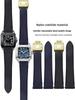 High Quality Cowhide Watch Band For Cartier Santos WSSA0010 WSSA0018 Men Women Quick Release Genuine Leather Bracelet 19mm 21mm