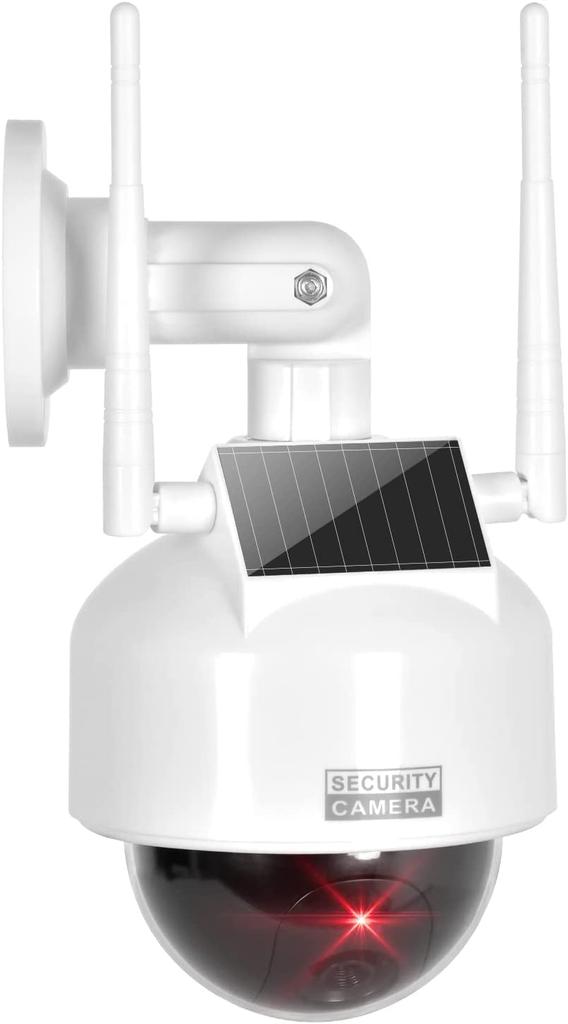 XBERSTAR Dummy Security Camera (Latest LED Specification/Metal Arm) Security Sticker (Light Resistant/Waterproof) Dummy Surveillance Camera