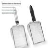 Large Stainless Steel Cat Litter Scoop with Fine Mesh and Plastic Handle for Easy Cleaning