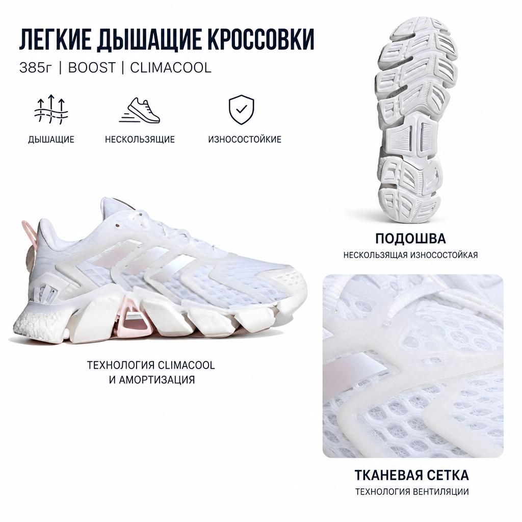 adidas Climacool Boost Confortabil Versatil Material Mesh Anti-Alunecare Rezistent la Uzură Respirabil Pantofi de Antrenament Alergare cu Top Scund Unisex sneaker HP7720