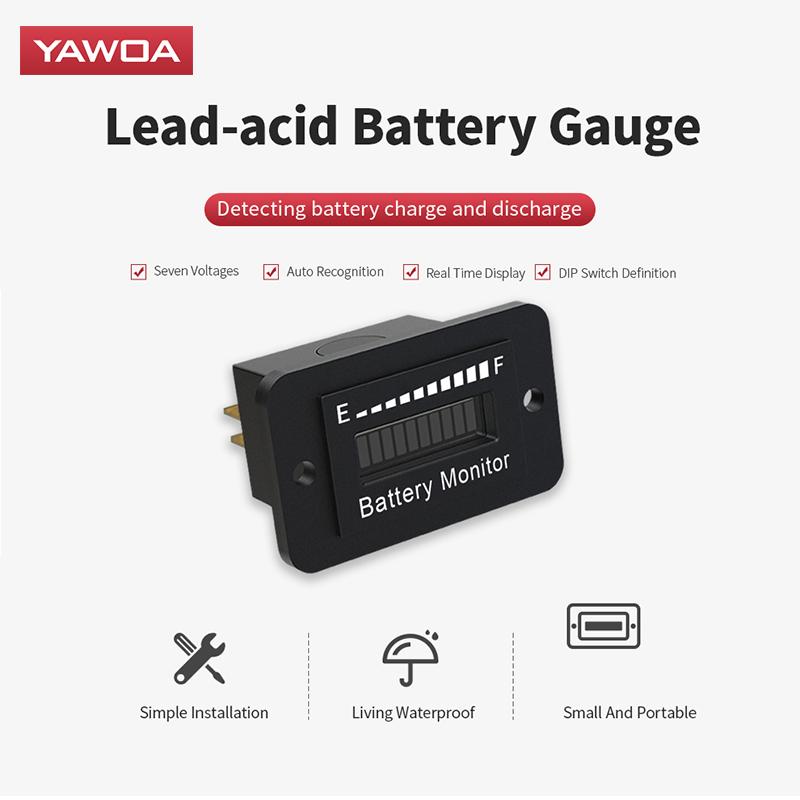 

12 В/24 В/36 В/48 В/72 В Тестер емкости автомобильного аккумулятора Монитор со светодиодным дисплеем Водонепроницаемый Анализатор состояния аккумулятора грузовика Инструменты для автоматического тестирования