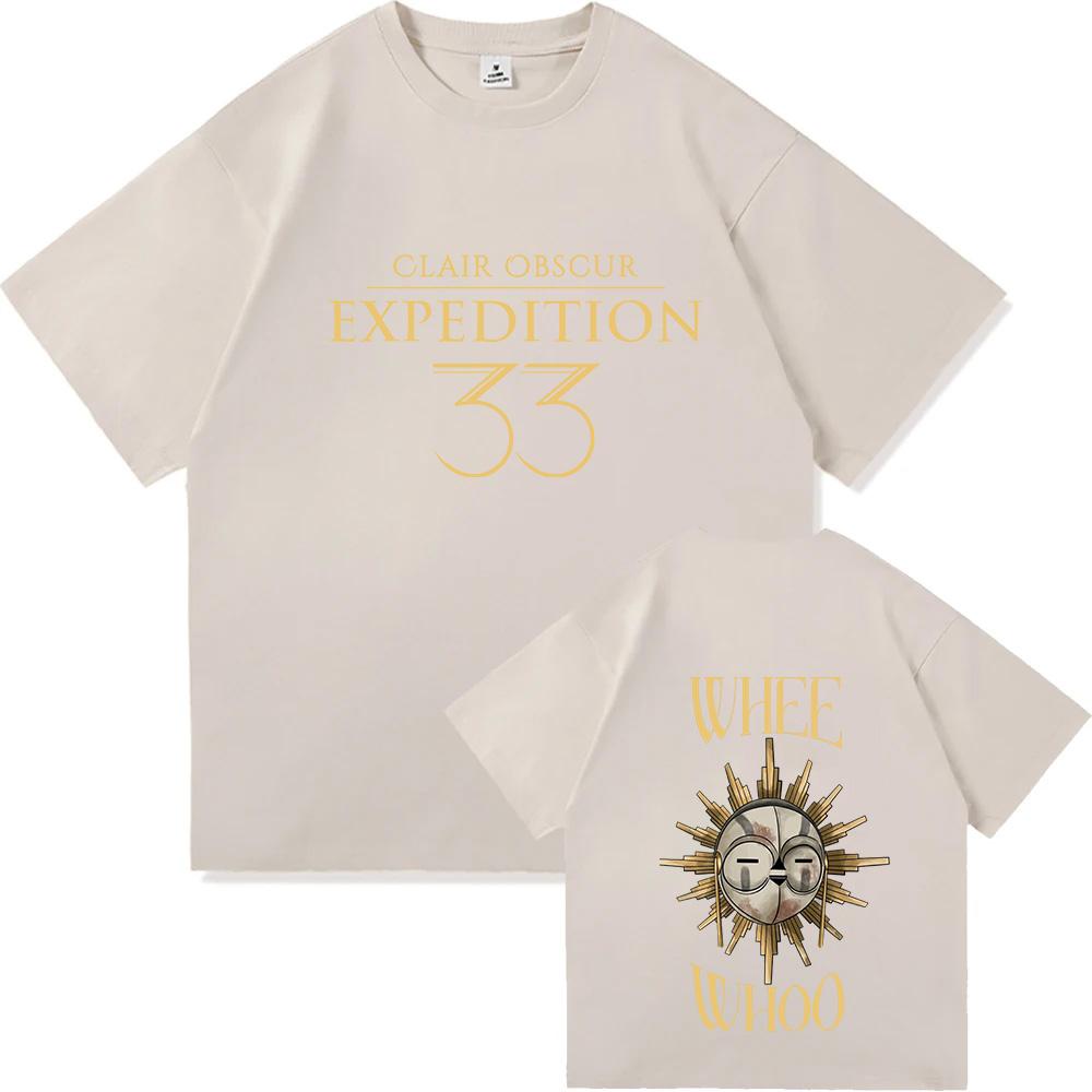 Clair Obscur Expedition 33 T-Shirts Expedition 33 Esquie Harz Sonnenfänger Grafik-T-Shirt Herren Damen Mode Harajuku Baumwolle Y2K Oberteile