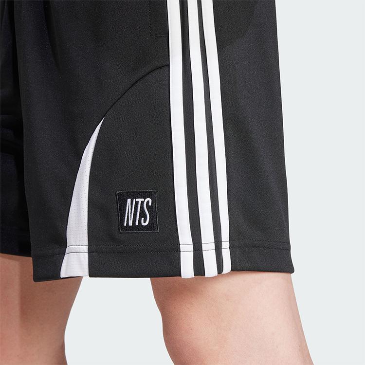 Adidas X NTS Radio Allover Print SST Track Shorts Black Unisex Streetwear JI5062