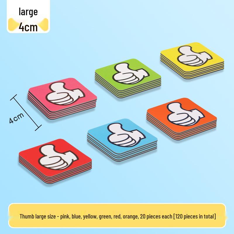 Magnetic Blackboard Stickers: Kids' Reward Magnets with Cartoon Stars, Flowers, and Smileys for Home & Classroom Whiteboards
