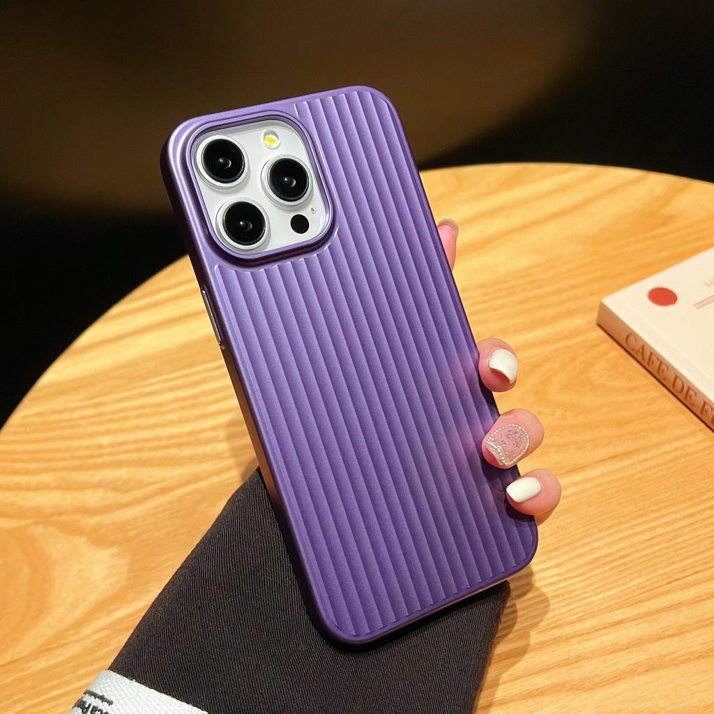 Frosted Anti-Fall Corrugated Light Pattern Case for iPhone 16 Pro Max